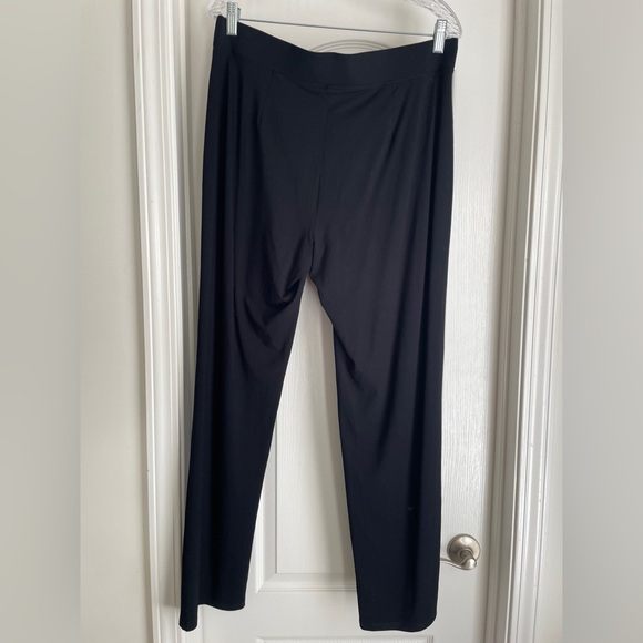Eileen Fisher Heavy Knit Black Pants - Picture 2 of 3